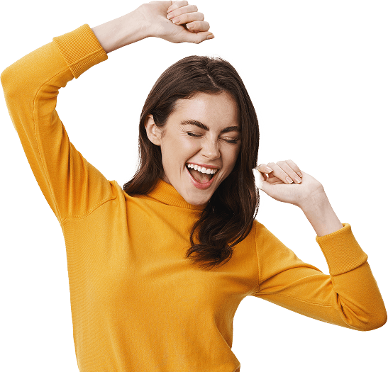 Happy person